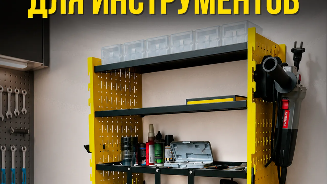 Освещённая рабочая зона в гараже